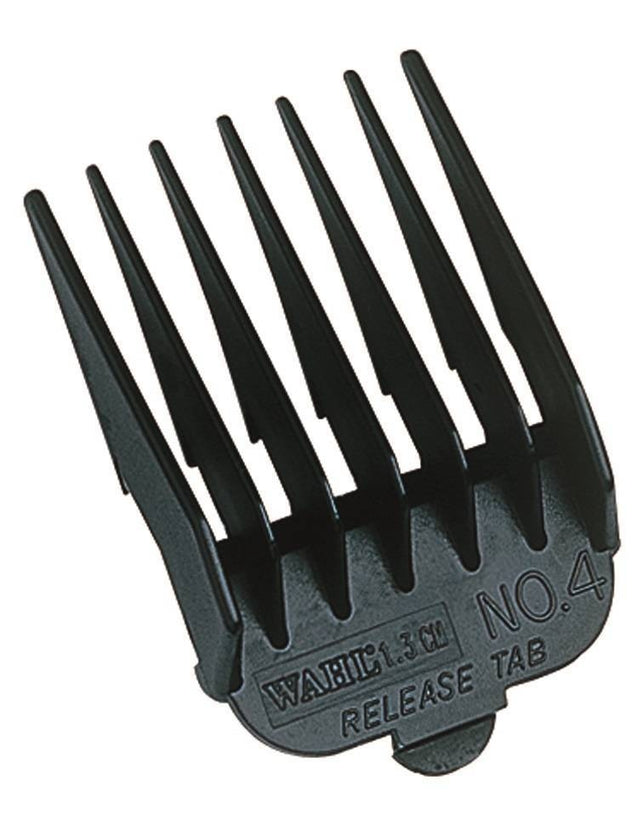 Clipper Attachment Comb Set Plastic Black (8 Pieces)