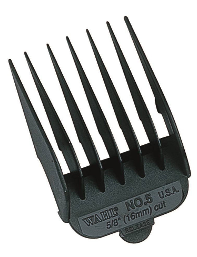 Clipper Attachment Comb Set Plastic Black (8 Pieces)