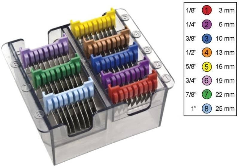 Attachement Comb Set Type 19 - Metal Slat #1-8