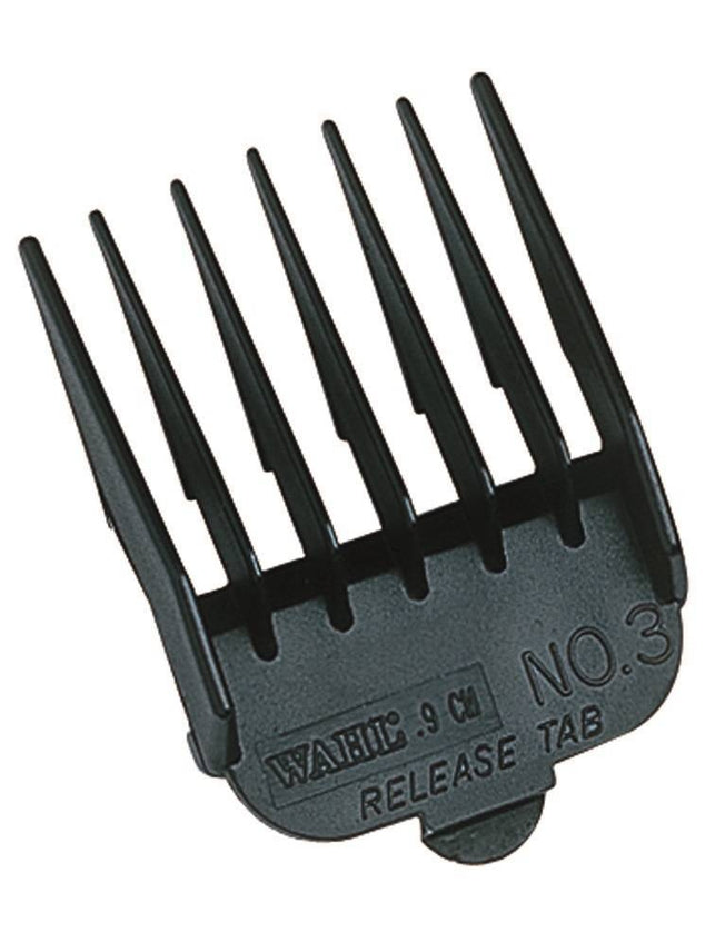 Clipper Attachment Comb Set Plastic Black (8 Pieces)