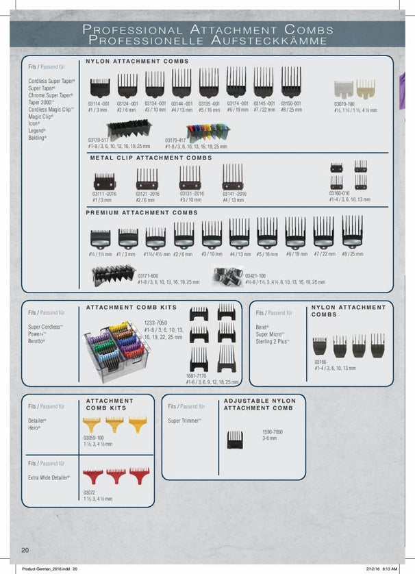 Opzetkam Set Type 19 - Metalen Lamel #1-8