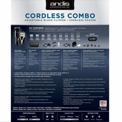 Combo Cordless Clipper  + Shaver